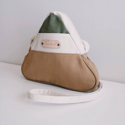 mini crossbody triangle bag small size white,brown,army green colour