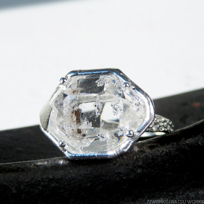 ハーキマーダイヤモンド リング / Herkimer Diamond Ring - 戒指 - 寶石 透明