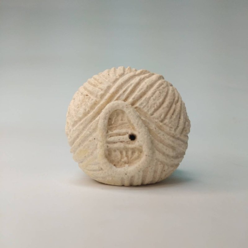 毛糸ボールハウス - 置物 - 陶器 多色