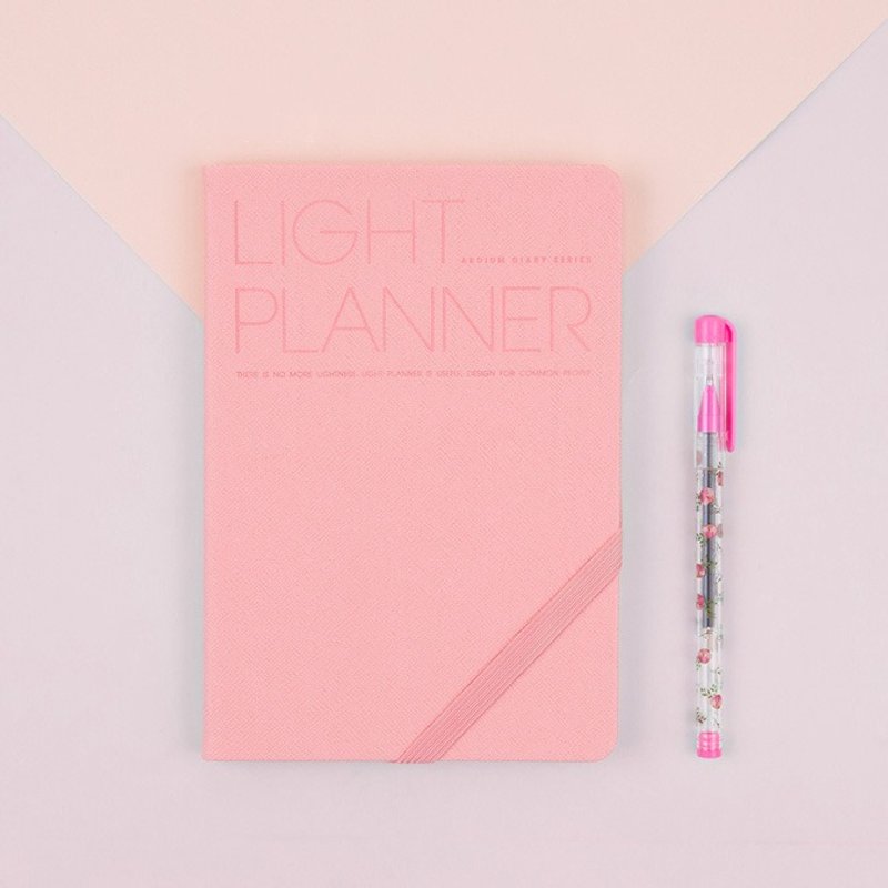 2018 PREMIUM LIGHT PLANNER行事曆/手帳 - 淺粉 - 筆記簿/手帳 - 紙 粉紅色