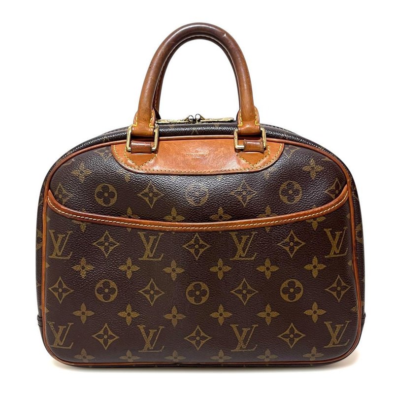 本物 Louis Vuitton ルイヴィトン トゥルーヴィル ハンドバッグ モノグラム PVC レザー M42228 中古 - 手提包/手提袋 - 其他材質 咖啡色
