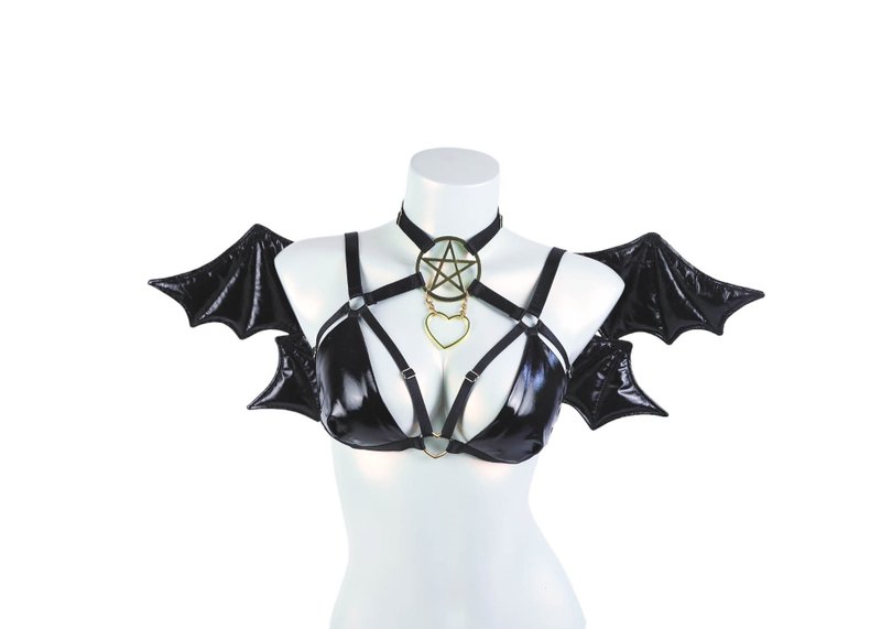 Succubus Bra Top Black - 女內衣褲 - 其他材質 黑色