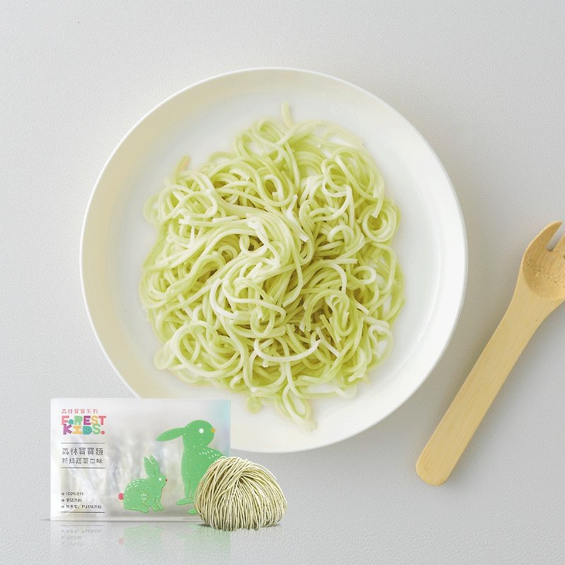【森林麵食】寶寶麵新鮮蔬菜口味(純麵條8入) - 其他 - 新鮮食材 綠色