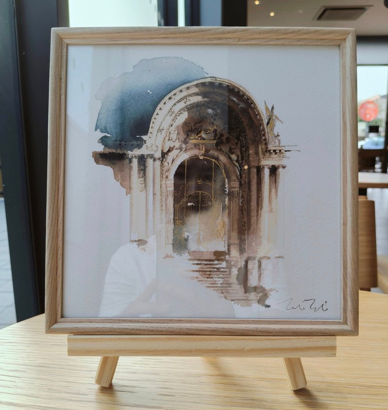 巴黎小皇宮水彩微噴版畫 - 海報/掛畫/掛布 - 紙 白色