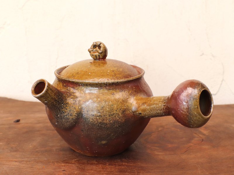 備前焼 急須・達磨　k1-099 - 茶壺/茶杯/茶具 - 陶 咖啡色