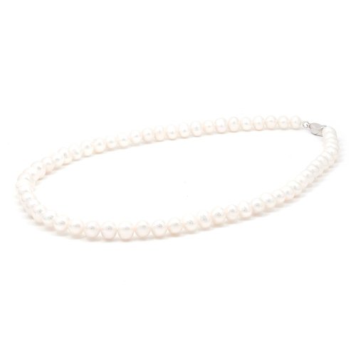 正佳珠寶 Gemsrich Jewelry 【正佳珠寶】淡水珍珠 頂級高光潤澤 6.5-7.5mm 珍珠項鍊