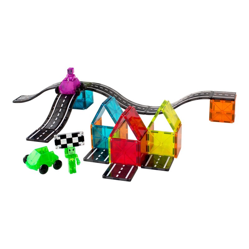 Magna-Tiles Magic Magnetic Mercedes-Benz Double Car 40-piece Set - ของเล่นเด็ก - วัสดุอื่นๆ 