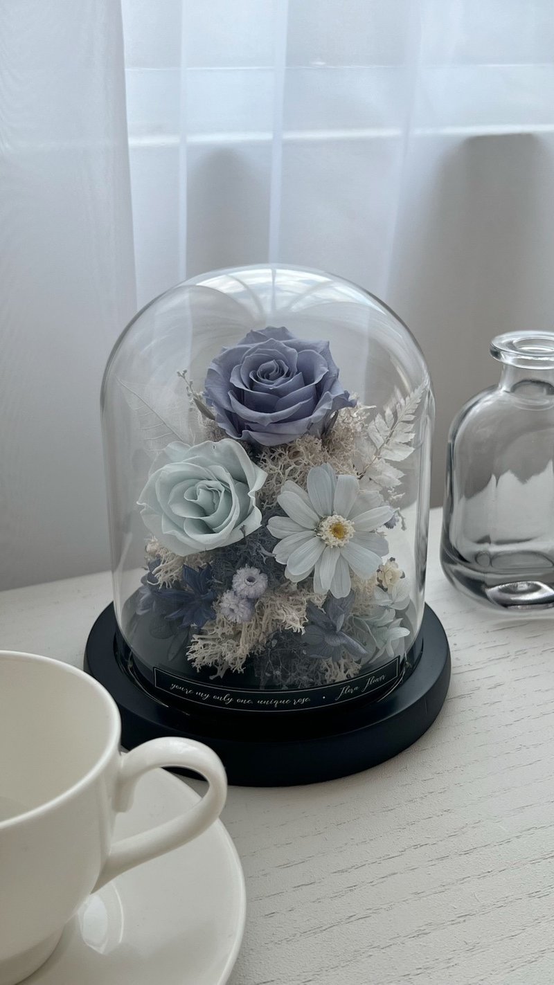 Flora Flower 永生花夜燈-桑延藍 - 擺飾/家飾品 - 植物．花 藍色