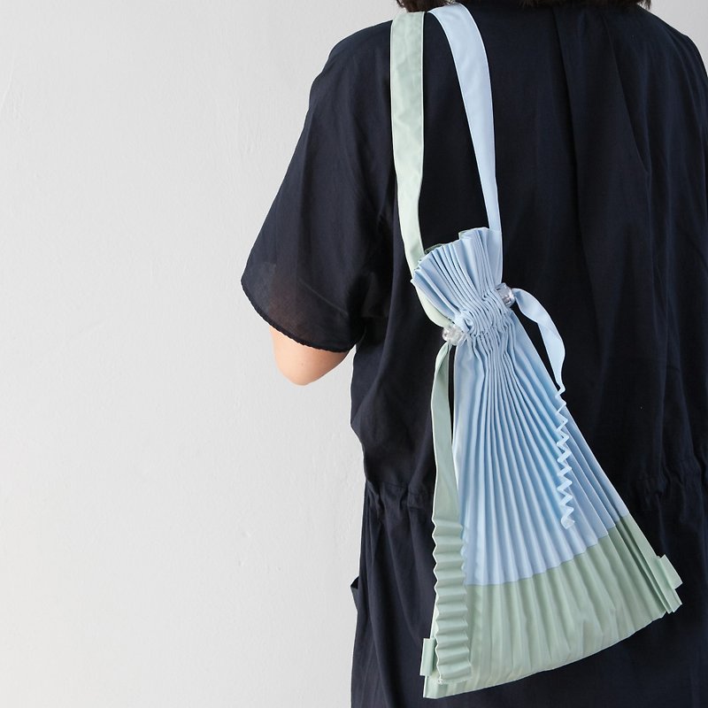 Errorism *  Pleated mini drawstring 2ways Bag - Drawstring Bags - Waterproof Material 