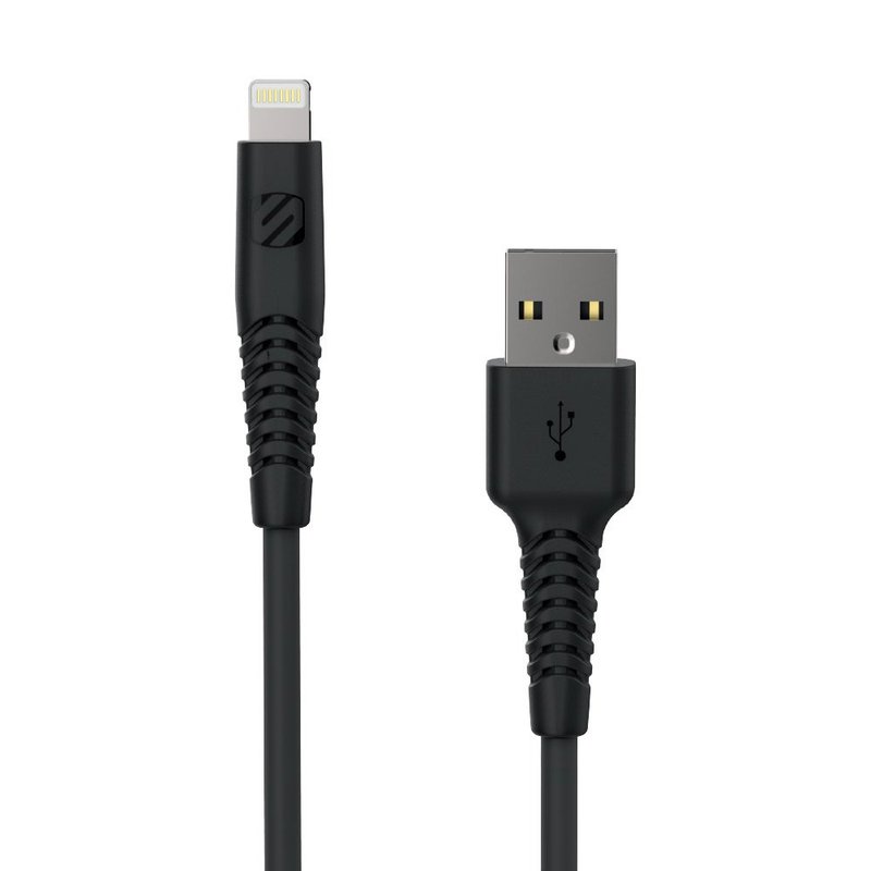 SCOSCHE High-strength and bending-resistant Lightning charging cable (1.2 m) - ที่ชาร์จ - พลาสติก สีดำ