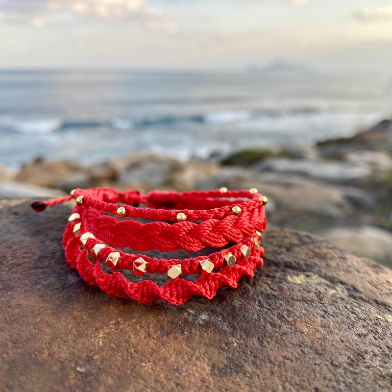 Handmade jewelry| Wax surf bracelet and anklet-CG4333 - Bracelets - Cotton & Hemp 