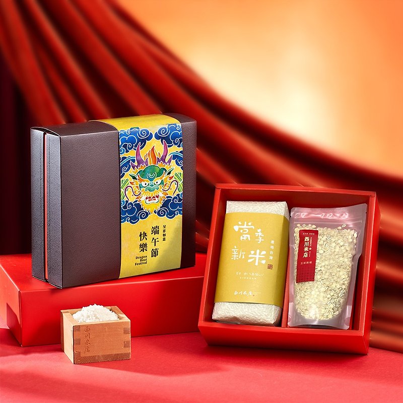 Dragon Boat Festival Gifts | Huadong Qizuo Rice Pure and Thick Barley Oatmeal - ธัญพืชและข้าว - อาหารสด สีเหลือง