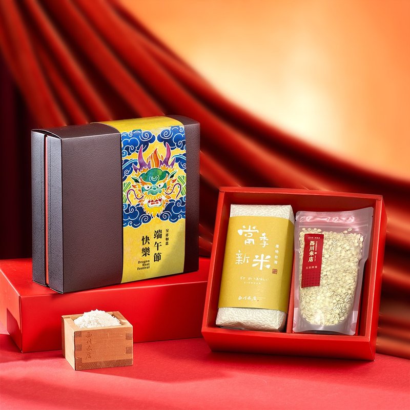 Dragon Boat Festival Gifts | Huadong Qizuo Rice Pure and Thick Barley Oatmeal - ธัญพืชและข้าว - อาหารสด สีเหลือง