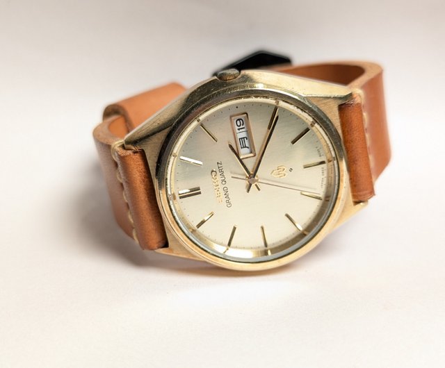 SEIKO ヴィンテージ GRAND QUARTZ アンティーク高級クォーツ時計