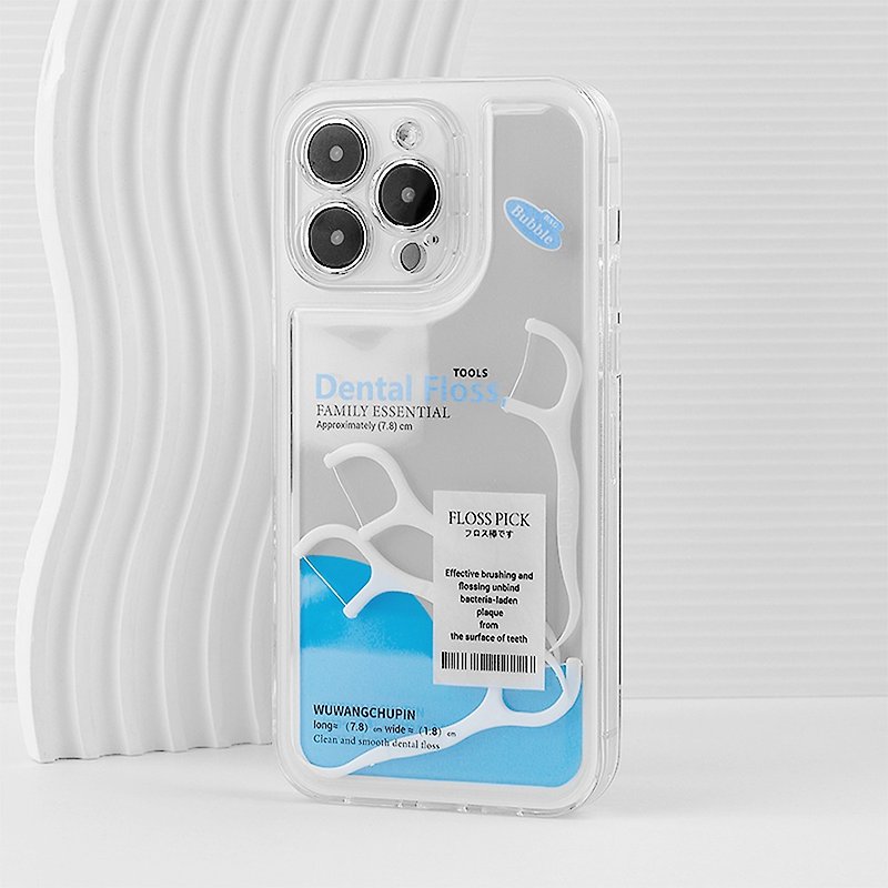 Flossable Flowable iPhone Case with Internal Floss - เคส/ซองมือถือ - วัสดุอื่นๆ 