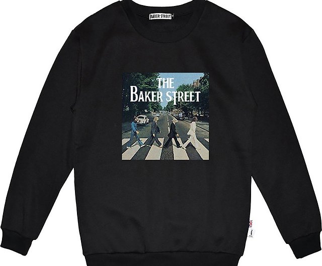 British Fashion Brand -Baker Street- The Beatles Alpaca Printed Sweatshirt  - สตูดิโอ Baker Street London เสื้อฮู้ด - Pinkoi