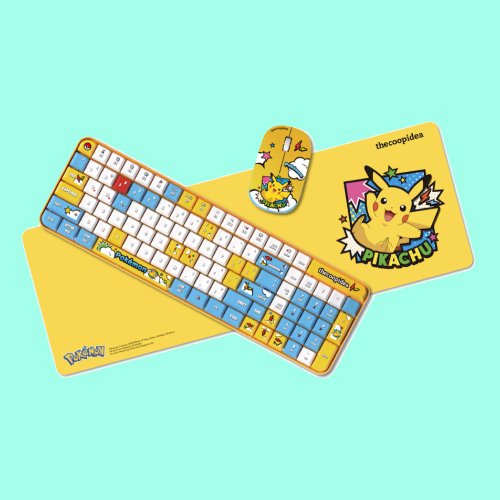 thecoopidea POKÉMON TAPPY PRO 無線鍵盤滑鼠套裝 藍芽比卡超 伊布 卡比獸