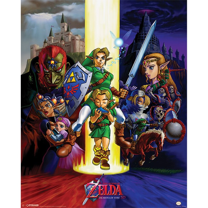【任天堂】薩爾達傳說 The Legend Of Zelda 時之笛遊戲宣傳海報 - 海報/掛畫/掛布 - 其他材質 多色