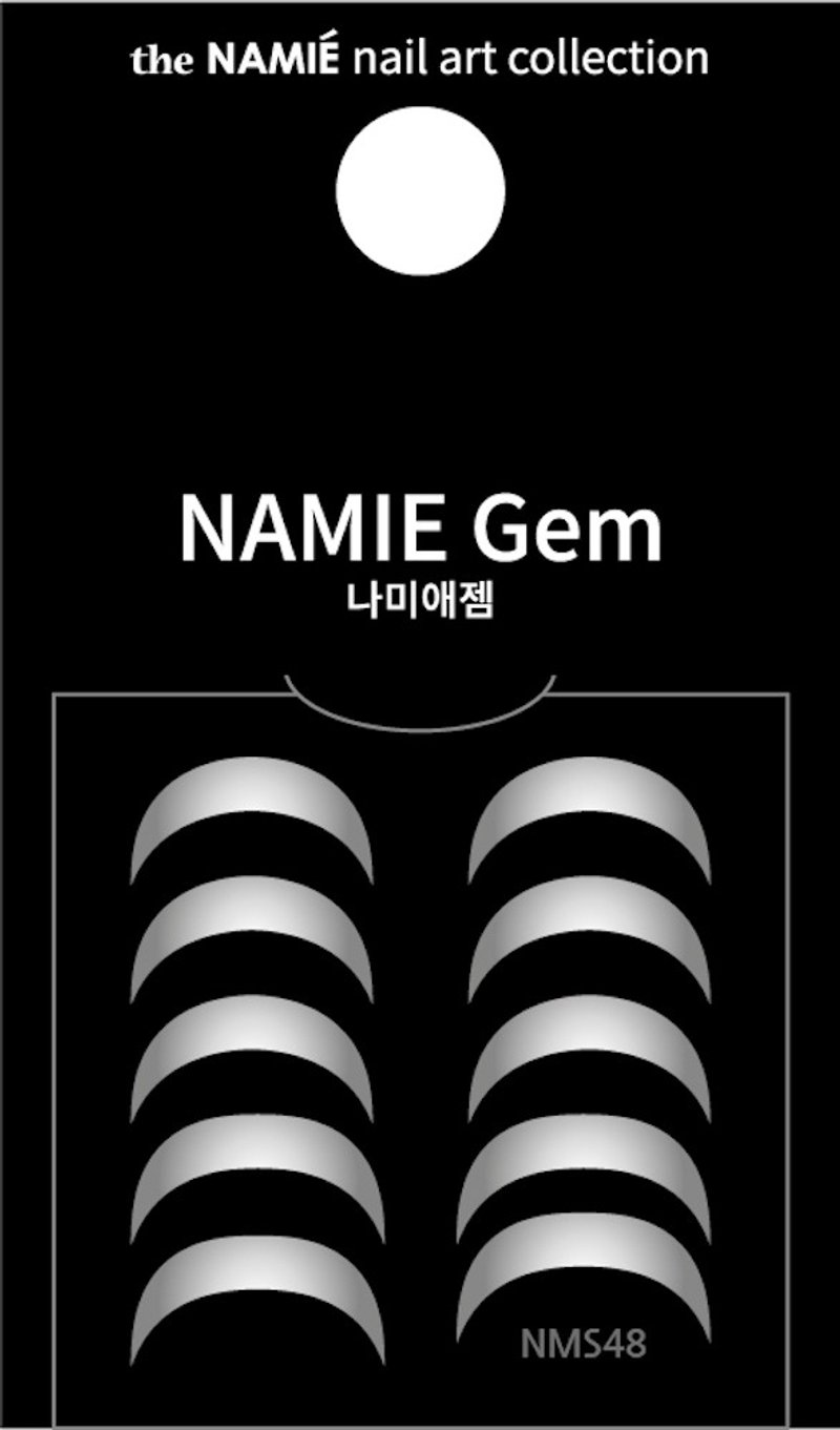 【專業用】NAMIE Gem 美甲裝飾藝術貼紙 Normal Metallic 48 - 指甲油/指甲貼 - 紙 金色