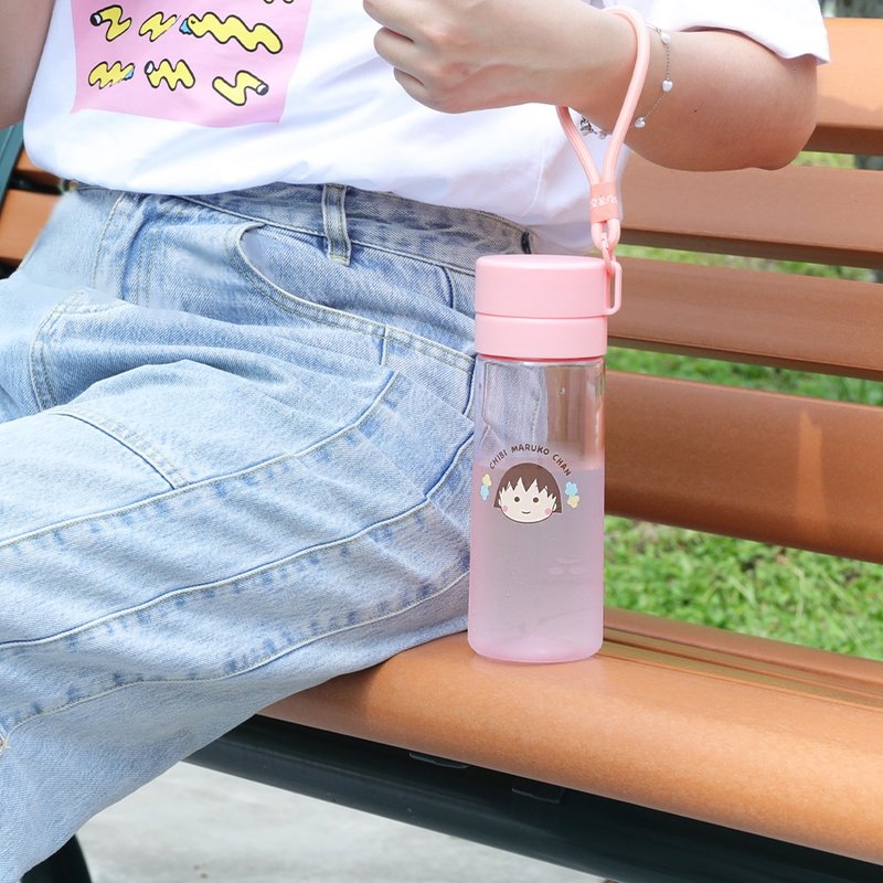櫻桃小丸子Tritan透明水壺550ml-BPA FREE 隨身水瓶 - 其他杯子 - 其他材質 多色