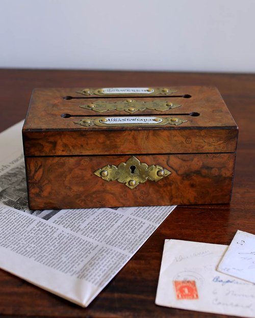 19世紀イギリスアンティーク・レターケース/ 19世紀イギリスアンティーク・レターケース/ - 店舗用品ベストセラー