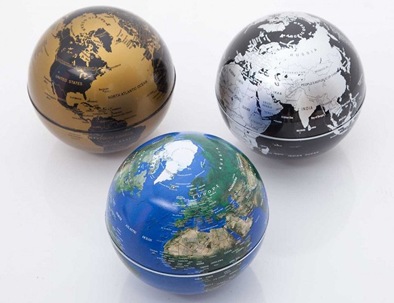 6 INCH ROTATING GLOBE (3 COLOR) - Items for Display - Plastic 