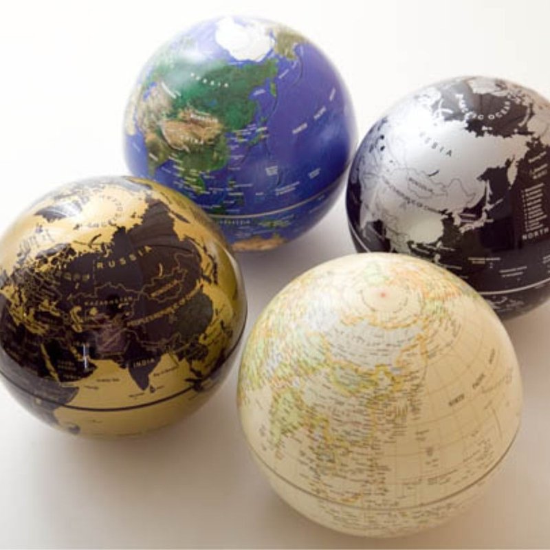 6 INCH ROTATING GLOBE (3 COLOR) - ของวางตกแต่ง - พลาสติก 