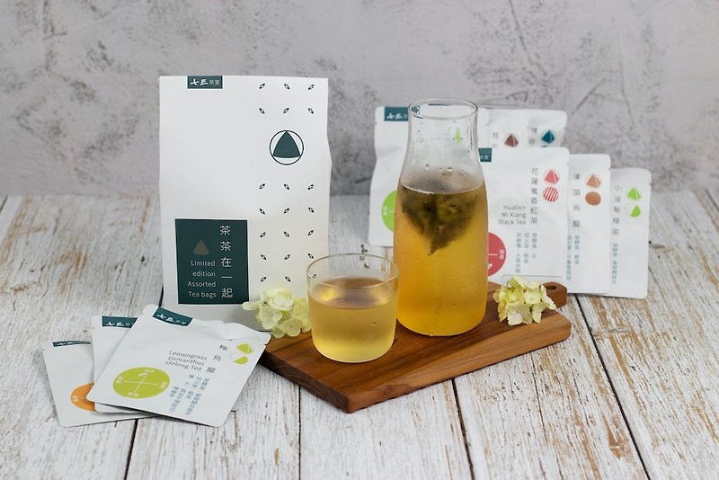【2024年度暢銷精選】茶茶在一起 (10入獨立包裝立體茶) - 茶葉/漢方茶/水果茶 - 紙 白色