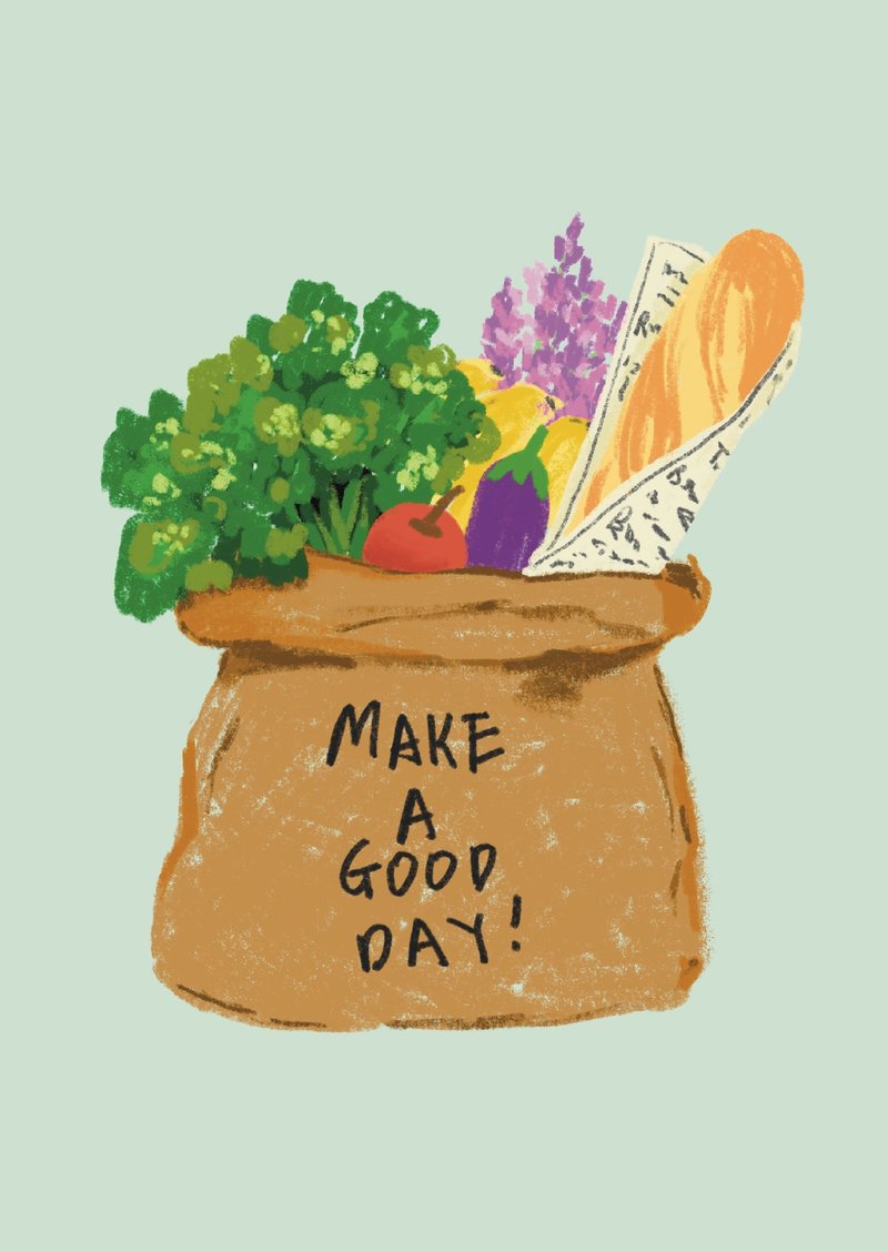 MAKE A GOOD DAY 明信片 - 卡片/明信片 - 紙 