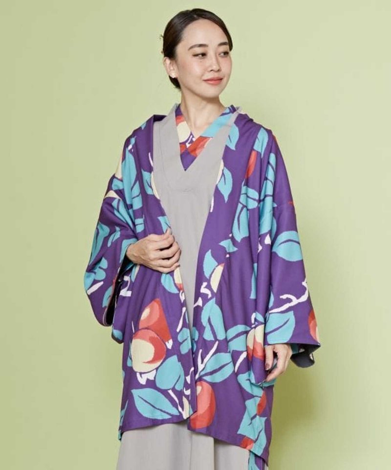 [Popular pre-order] Gentle kimono style Mingxian floral cardigan haori (4 colors) 7CC-4102 - Women's Casual & Functional Jackets - Other Materials 