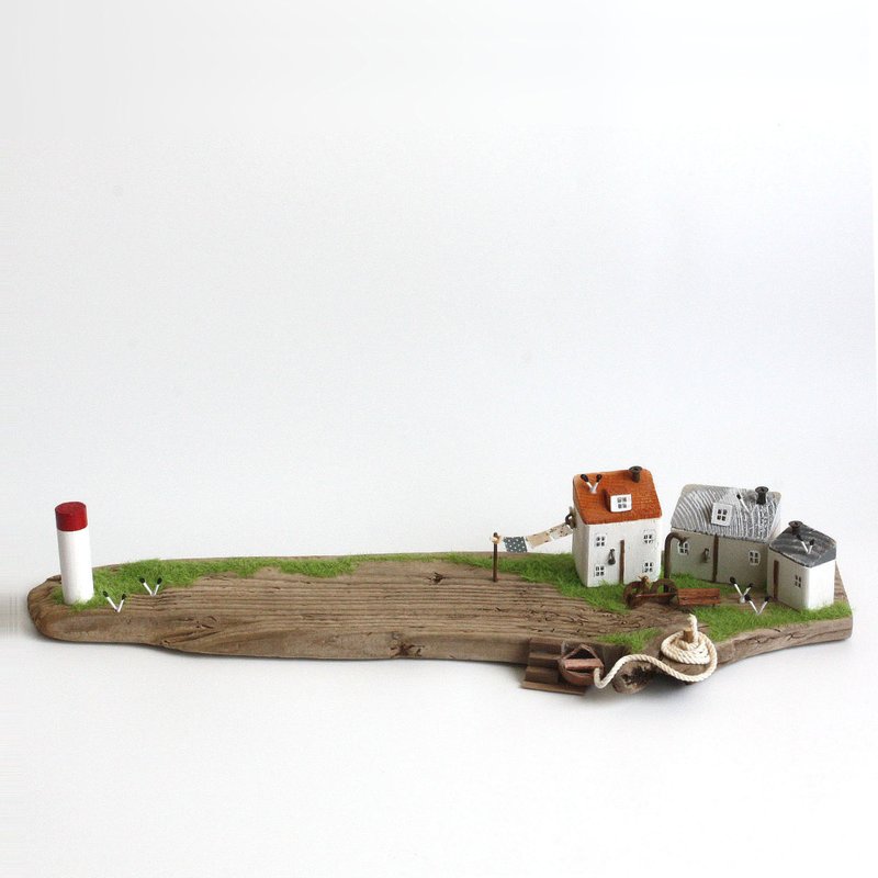 漂流木擺飾 - 潮聲與海鷗 - W816 - 裝飾/擺設  - 木頭 