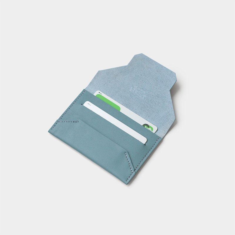 envelope card case : blue grey - 其他 - 真皮 