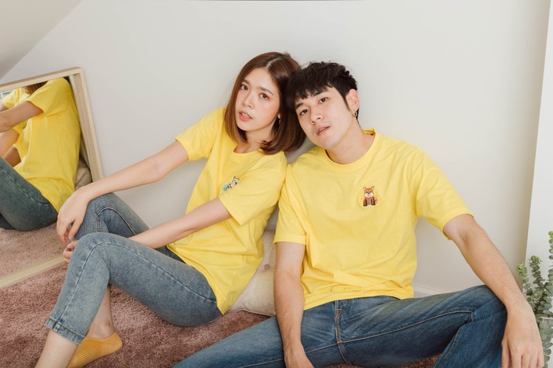 Super Soft T-Shirt (LEMON) - 男 T 恤 - 棉．麻 黃色