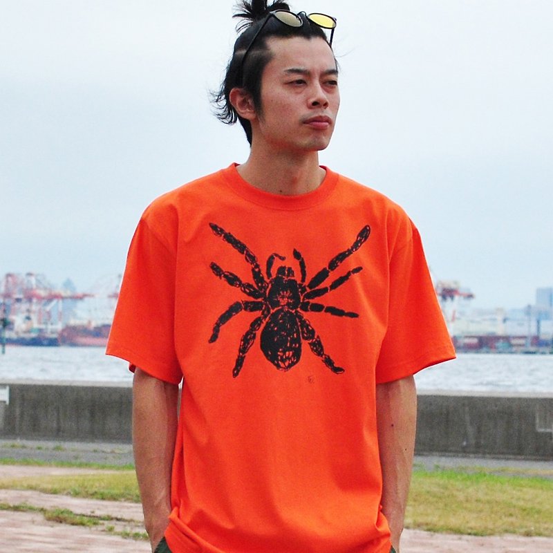 タランチュラ 蜘蛛 spider メンズtシャツ Orange S M L XL 2XL 3XL 4XL 5XL 6XL 7XL  - T 恤 - 棉．麻 橘色