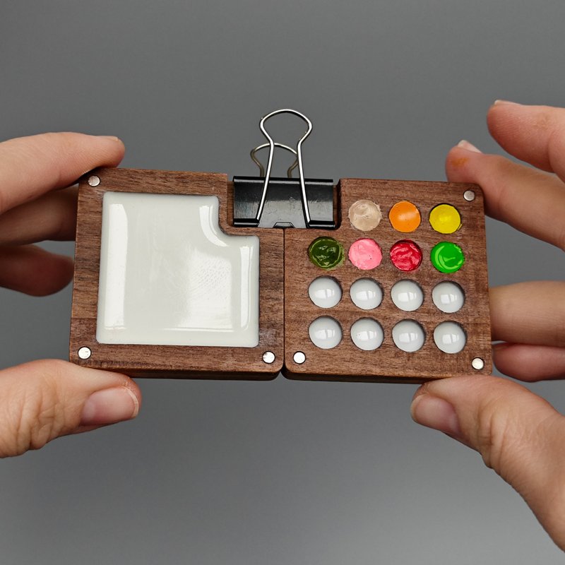 Wooden folding painting palette GO DRAW original design - 其他 - 木頭 咖啡色
