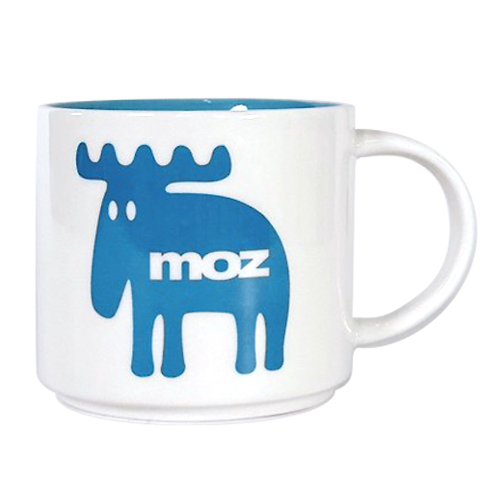 MOZ 1998 Taiwan moz瑞典 北歐駝鹿疊疊馬克杯440ml(埃及藍)
