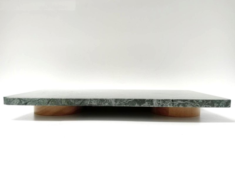 Marble Long Tray/ Cake Tray/ Snack Tray/ Storage Tray - Storage - Stone White