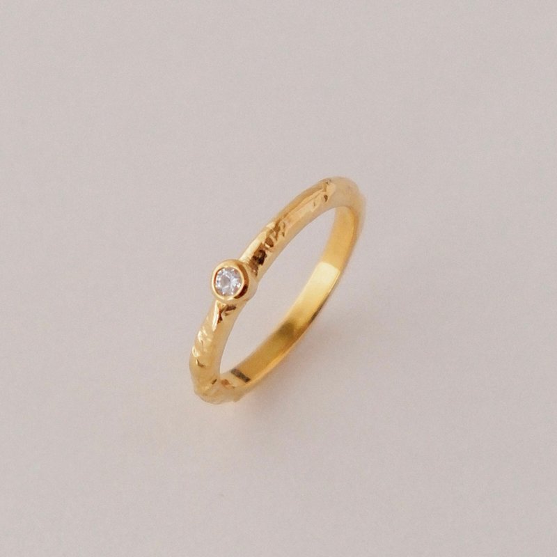 Aurora Dawn Single Setting Ring - MISSCHERRY Light Jewelry/Ring/Natural Gemstone Ring/Valentine's Day - General Rings - Silver Gold