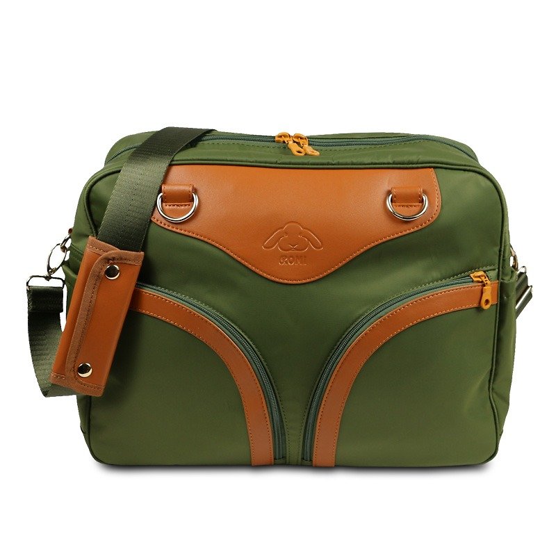 [Forest bag]-Grassy green parents bag/cross-body bag/side backpack/backpack/Father's day first choice - กระเป๋าคุณแม่ - วัสดุกันนำ้ สีเขียว