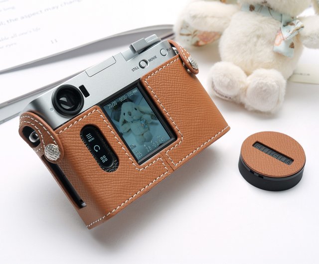 対応機種：FUJIFILM X-HALF (X-HF1) パームパターンレザーカメラベース