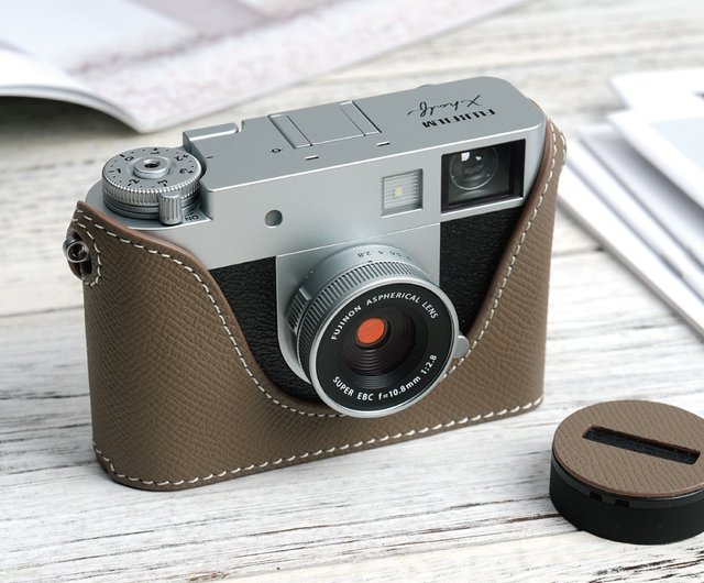対応機種：FUJIFILM X-HALF (X-HF1) パームパターンレザーカメラベース
