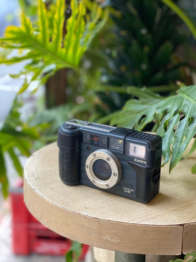 【中古底片相機】Konica 現場監督 Lens 28WB - 相機/拍立得/底片相機 - 其他金屬 藍色