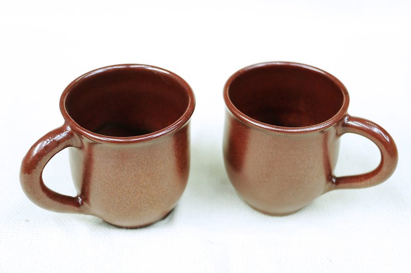 Iron Red Glaze Red Iron Series - Features Mug - handmade--handmade--casting--glazed--Clay - แก้วมัค/แก้วกาแฟ - ดินเผา สีแดง
