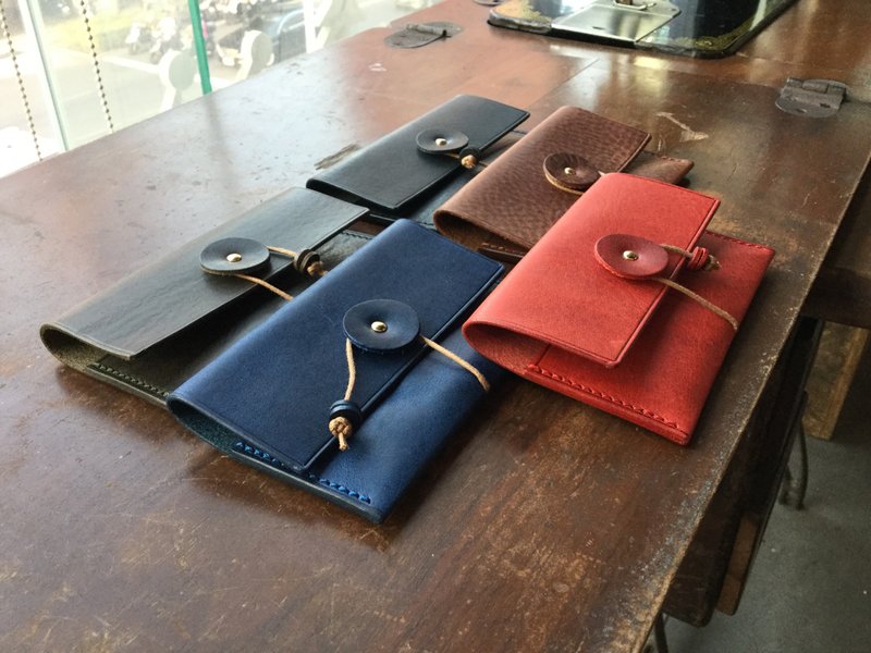 isni card case / handmade leather design - Card Holders & Cases - Genuine Leather Multicolor