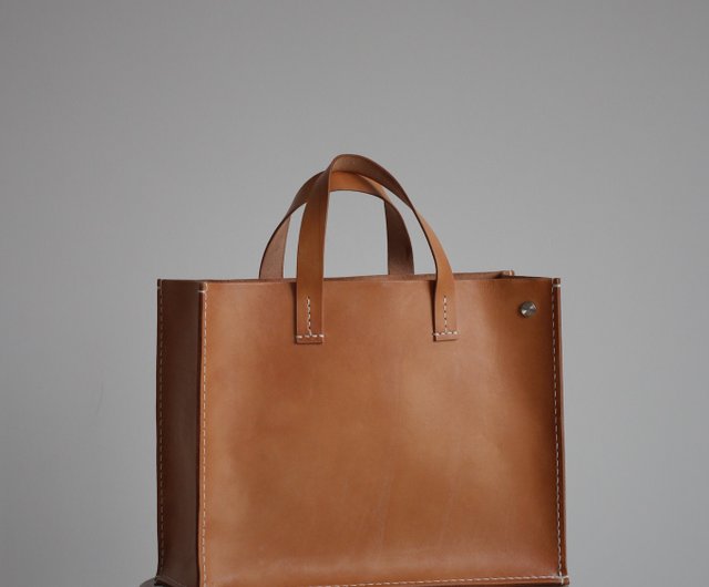 Two-Way Bag (S) -Honey - 設計館Mou Mou Leather Craft 手袋/手提袋