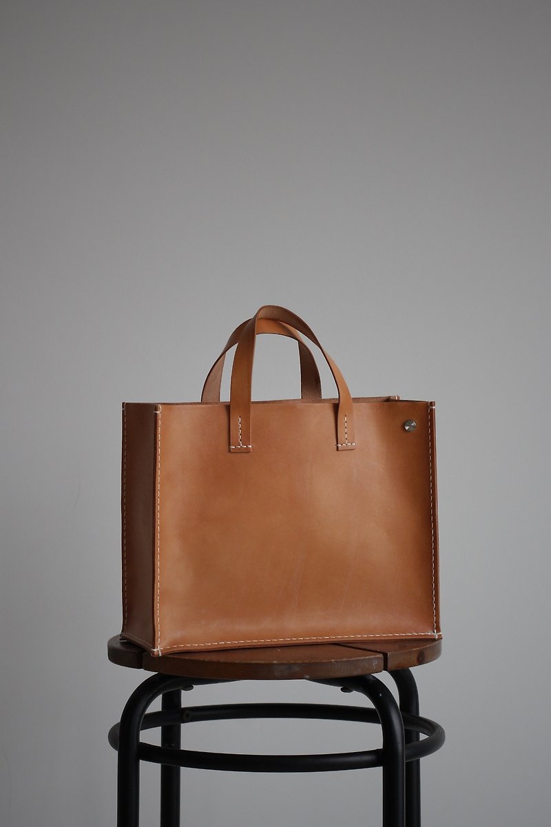 Two-Way Bag (S) -Honey - Handbags & Totes - Genuine Leather Brown