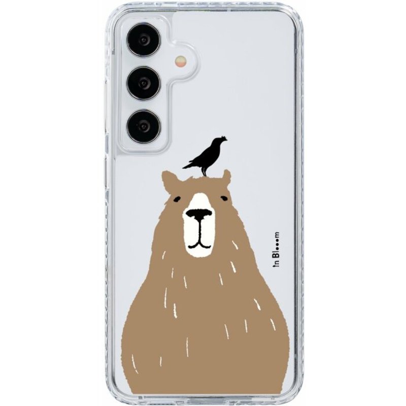 【預購】三星手機殼/Samsung Galaxy S24/印花動物園/水豚與八哥 - 手機殼/手機套 - 其他材質 透明