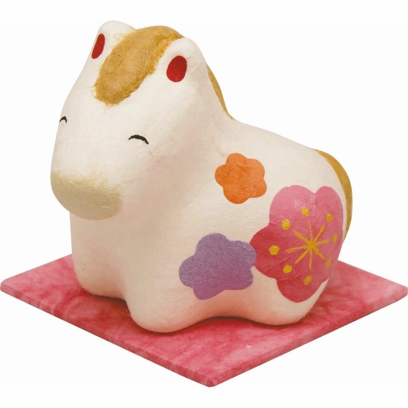 【預購】馬年和紙手作擺飾－花笑午 - 擺飾/家飾品 - 陶 