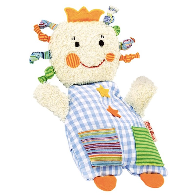 德國百年品牌Käthe Kruse 小王子冷熱敷玩偶枕 - 寶寶/兒童玩具/玩偶 - 棉．麻 藍色