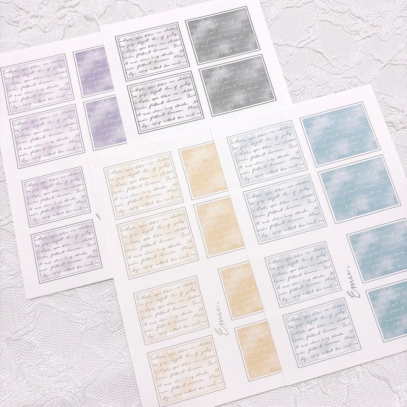 拼貼素材紙 -011- - 便條紙/便利貼 - 紙 多色